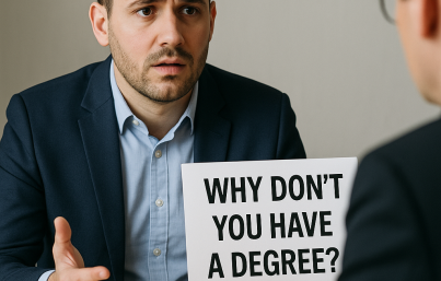 Interview Question: Why Dont You Have a Degree?